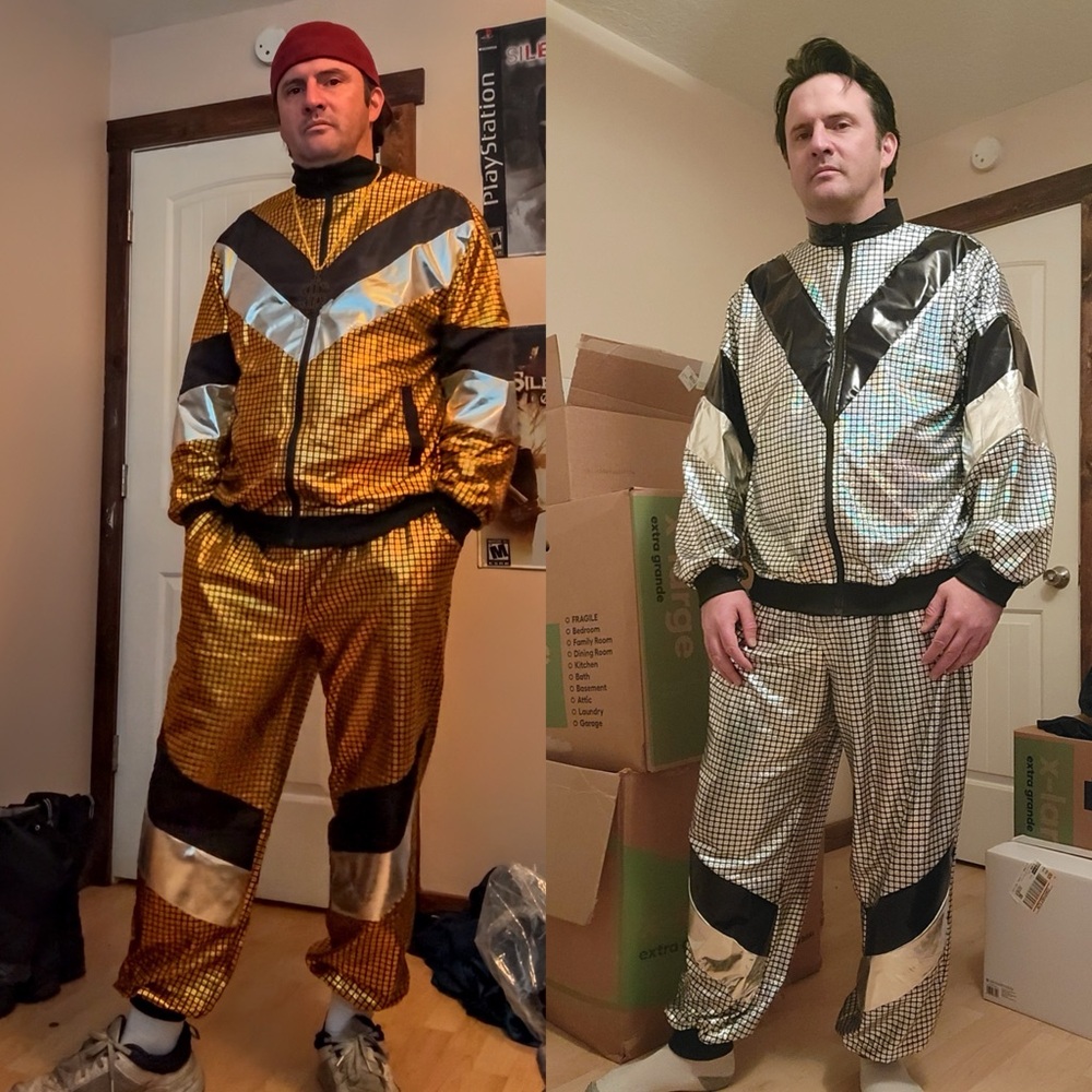 Men's Gold and Silver Tracksuits